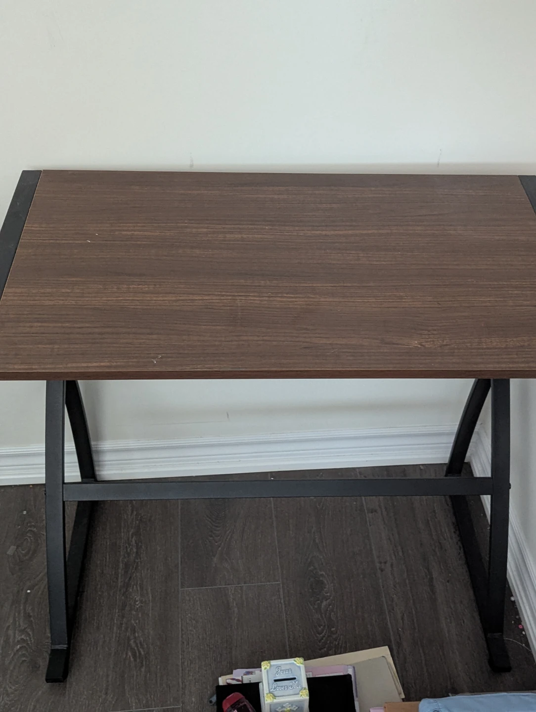 Desk with Wood Top