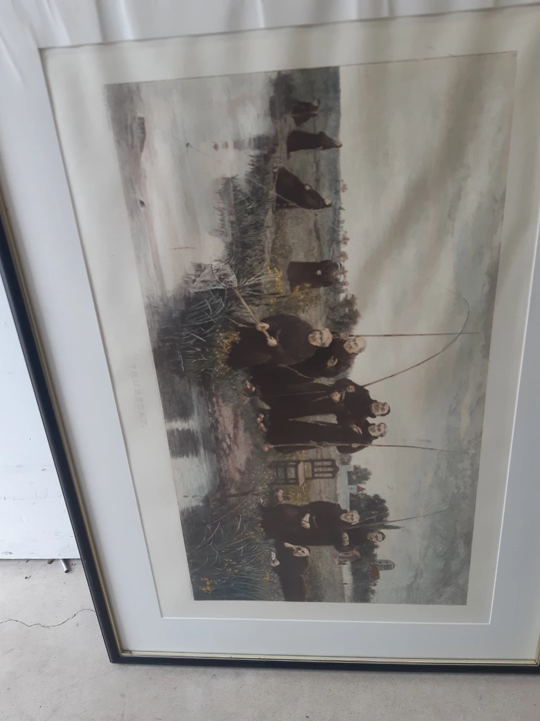 Vintage "TRIUMPH" Framed Print - A Day's Angling - photo 2