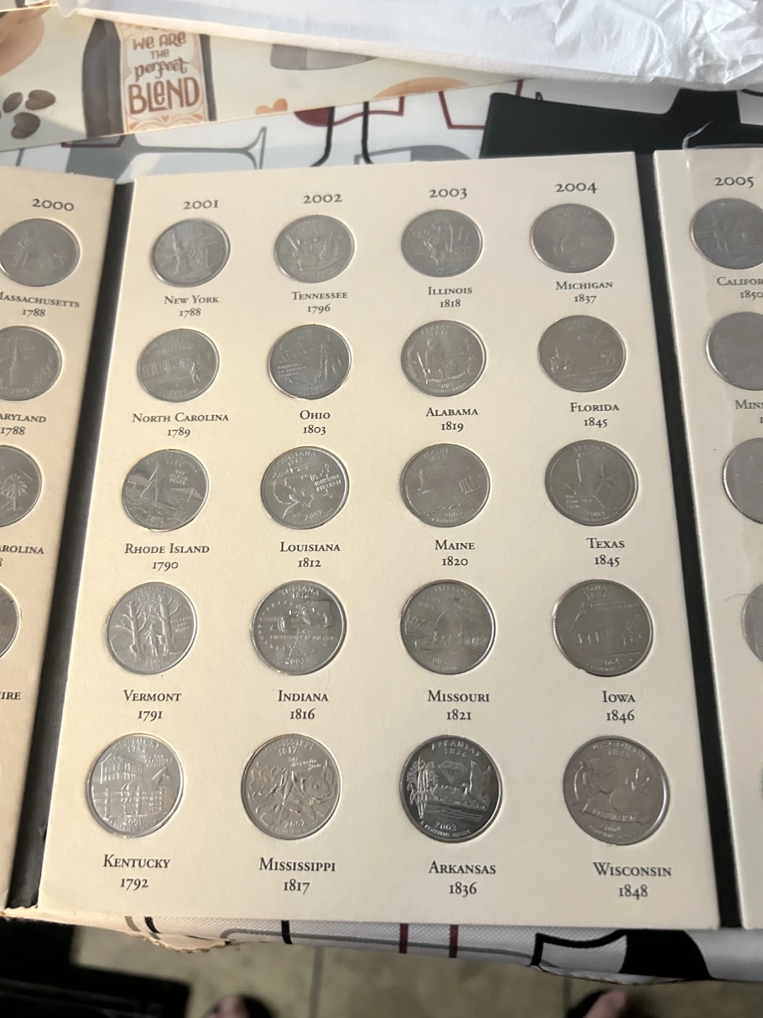 Littleton Custom Coin Folder - Fifty State Quarters 1999-2008 - photo 3
