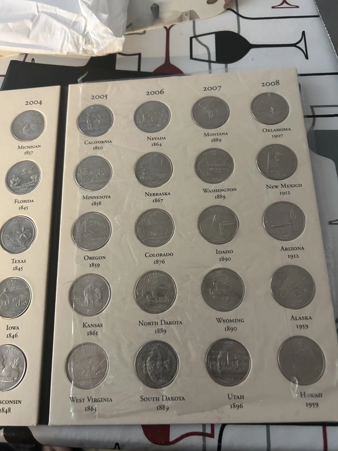 Littleton Custom Coin Folder - Fifty State Quarters 1999-2008 - photo 4