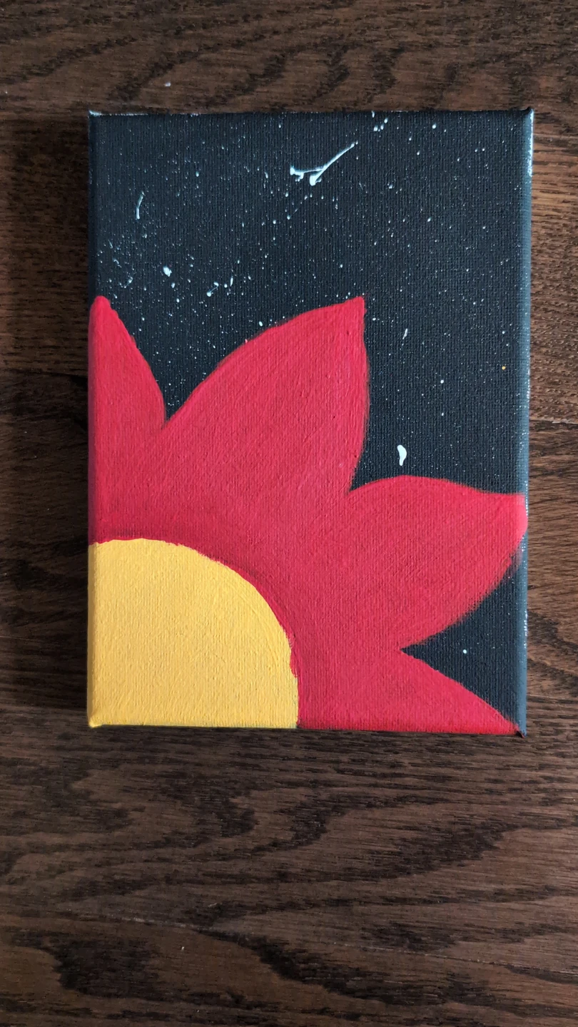Canvas Painting of Flower
