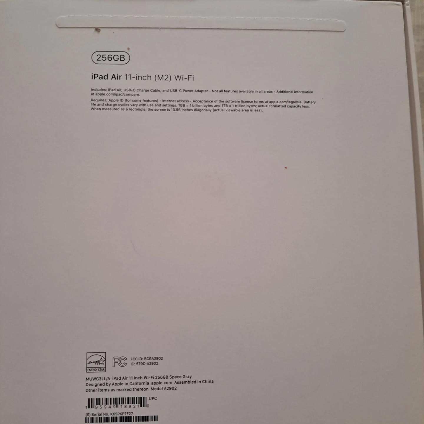 Apple iPad Air 11-inch (M2) Wi-Fi 256GB Space Gray - photo 2