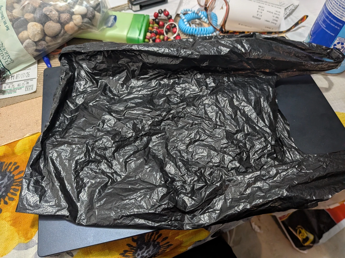 Black Reusable Shopping Bag