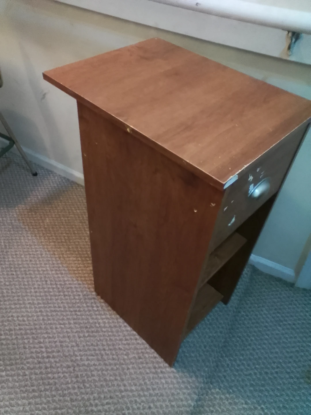 Wooden End Table or Nightstand with Drawer - photo 4