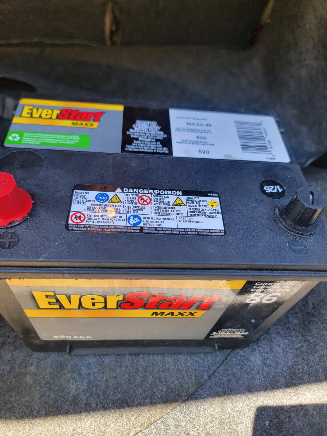 EverStart MAXX Group Size 86 Battery - photo 2