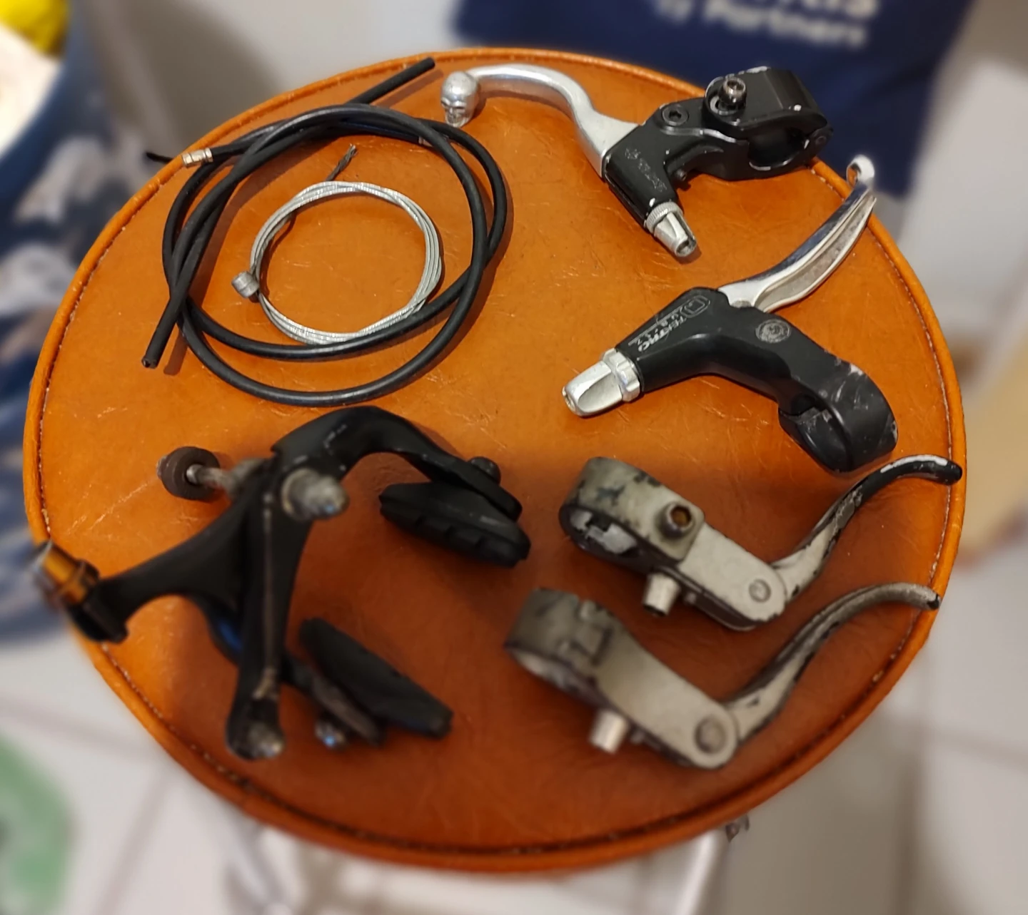 For sale Bicycle Brake Levers and Calipers with Cables, downtown