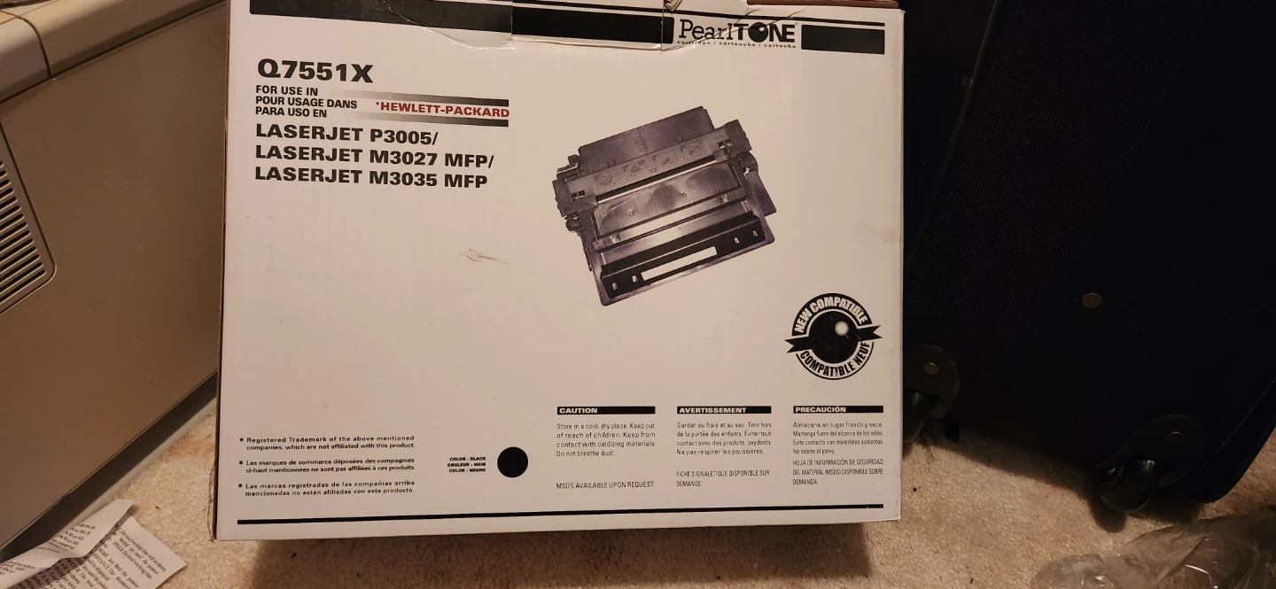 Brand new Hewlett-Packard Q7551X Toner Cartridge