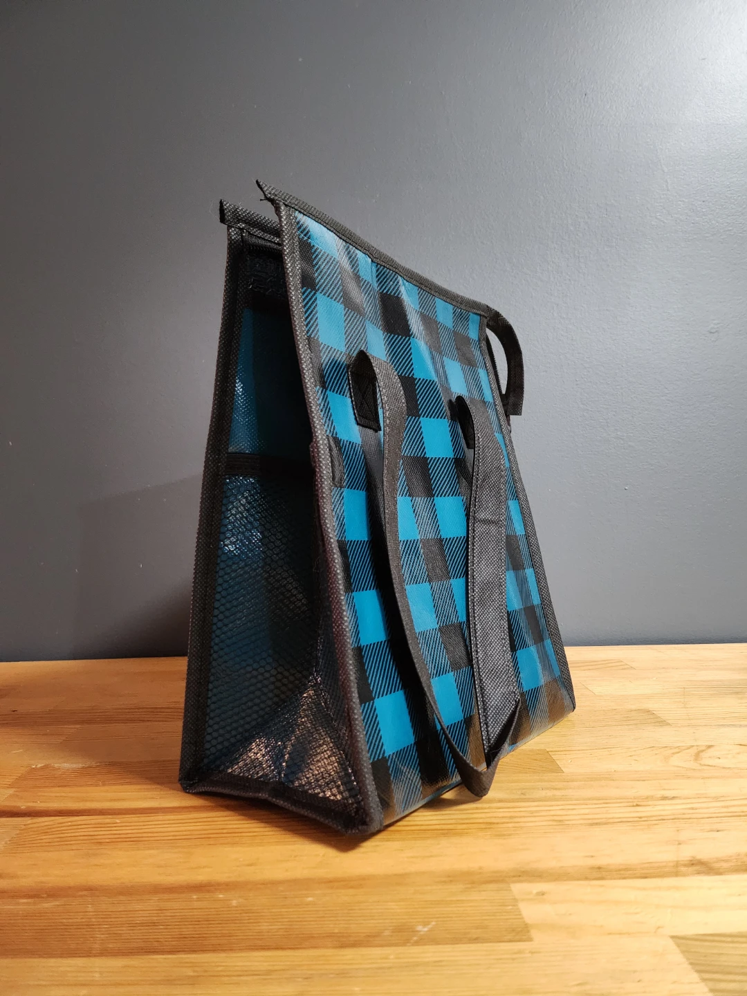 Insulated Lunch Bag - Blue Buffalo Plaid