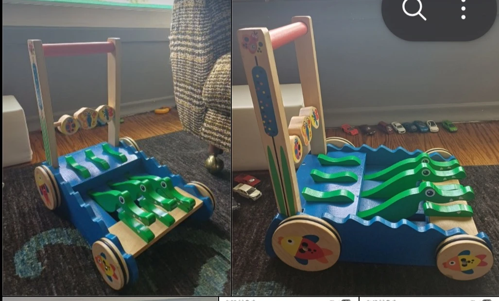 Melissa & Doug Wooden Alligator Activity Walker