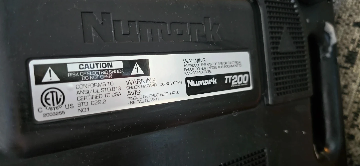 Numark TT200 Turntable - photo 4