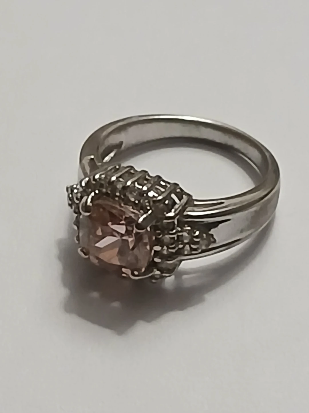 Silver .925 Ring with pink stone - photo 3