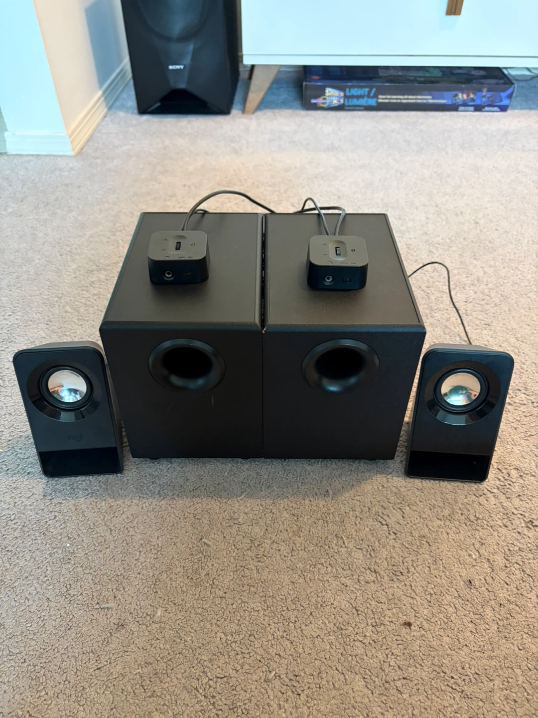 Logitech speakers with an extra subwoofer