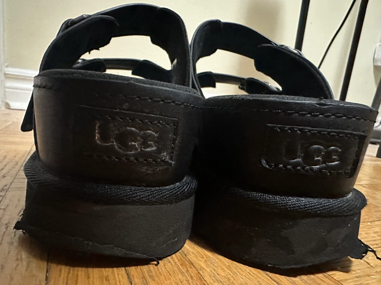 UGG Goldenstar HI Slide Black Platform Sandals - photo 3