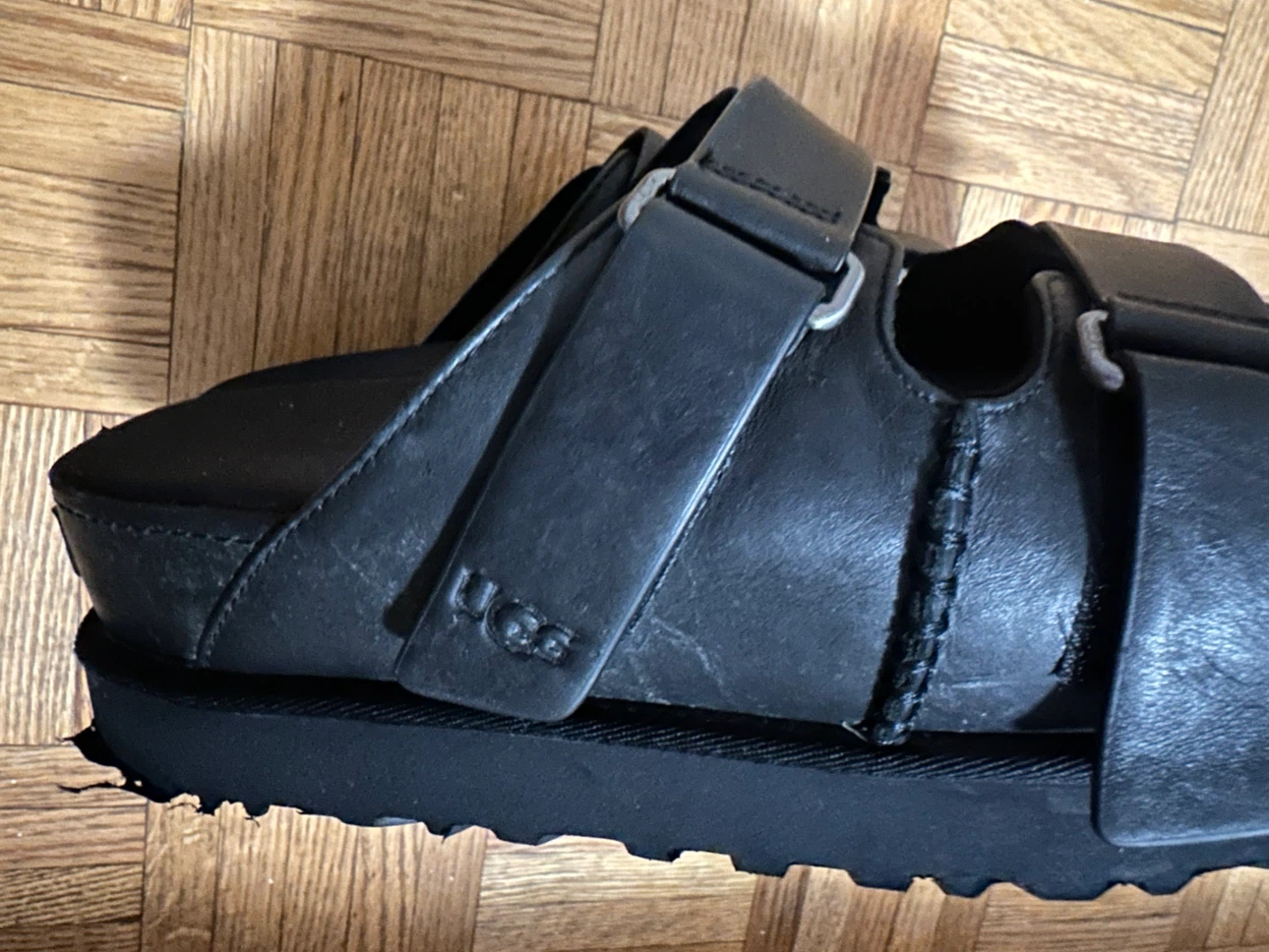 UGG Goldenstar HI Slide Black Platform Sandals - photo 4