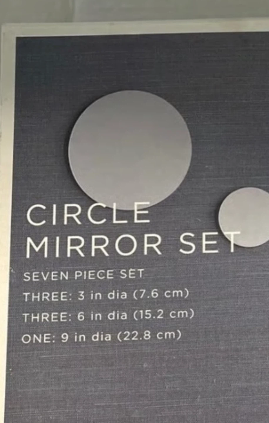 Target Home Circle Mirror set of 7 - photo 3