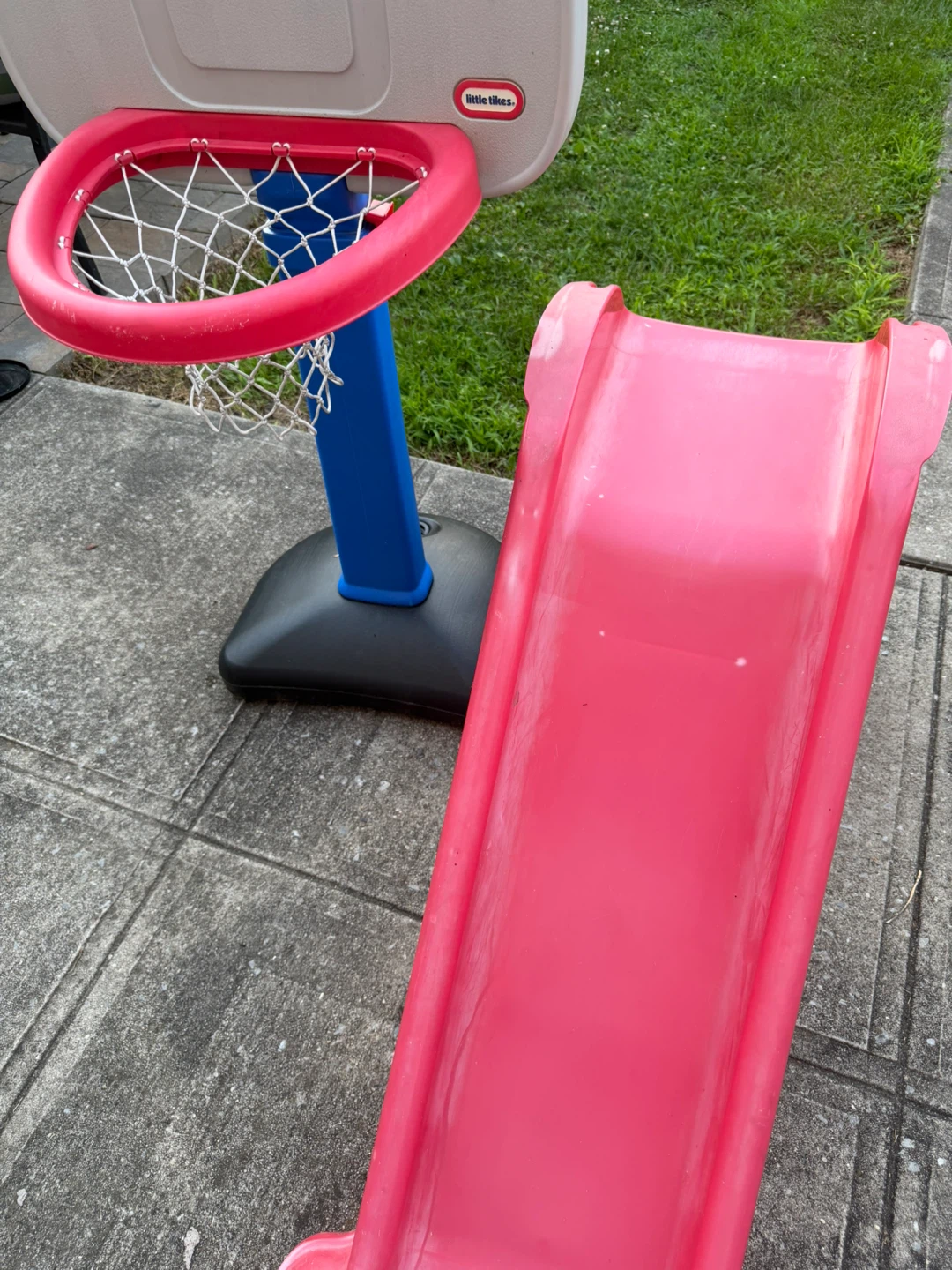 Little Tikes Little Slammer Basketball Hoop and Slide - photo 2