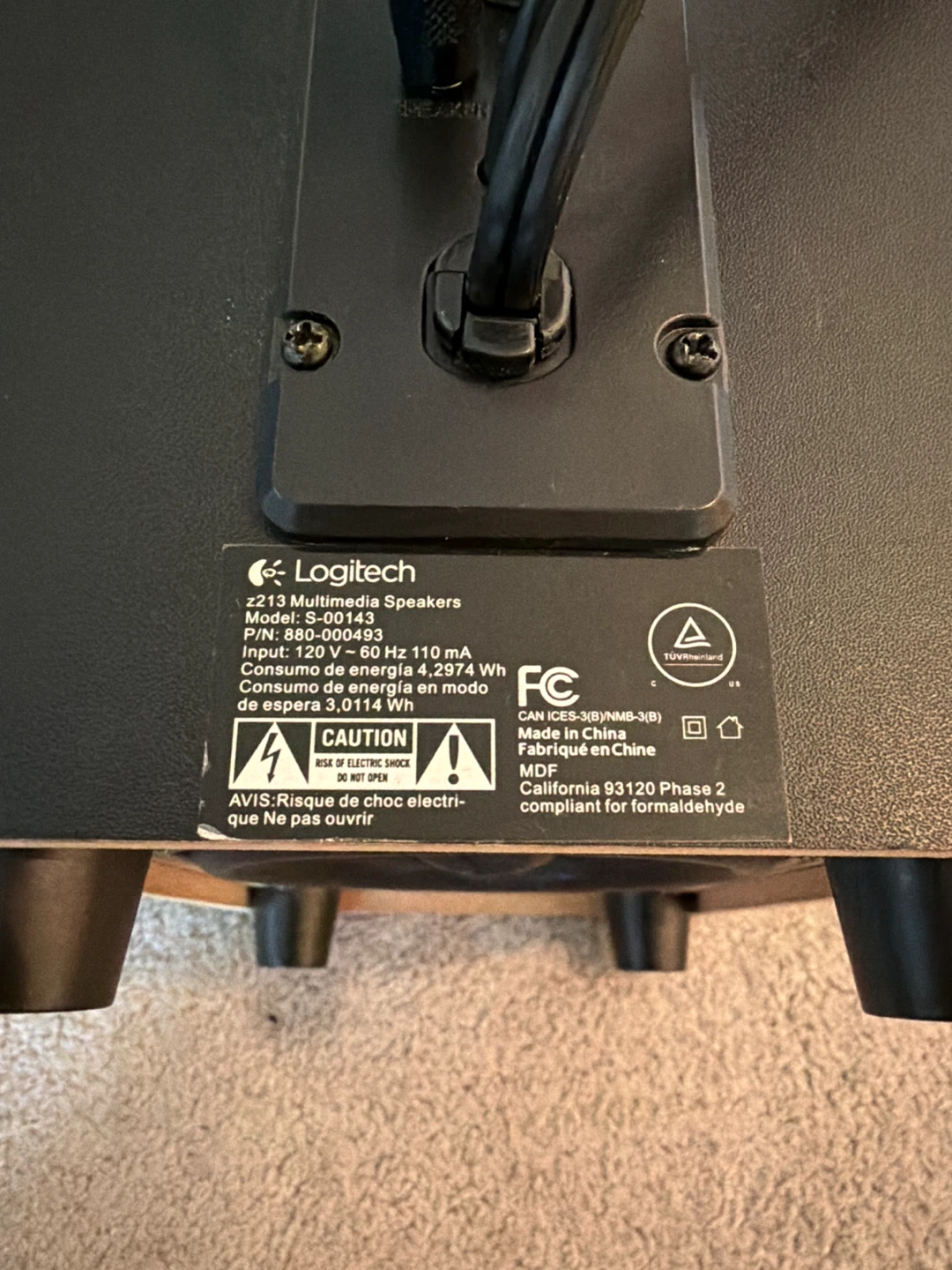 Logitech speakers with an extra subwoofer - photo 4