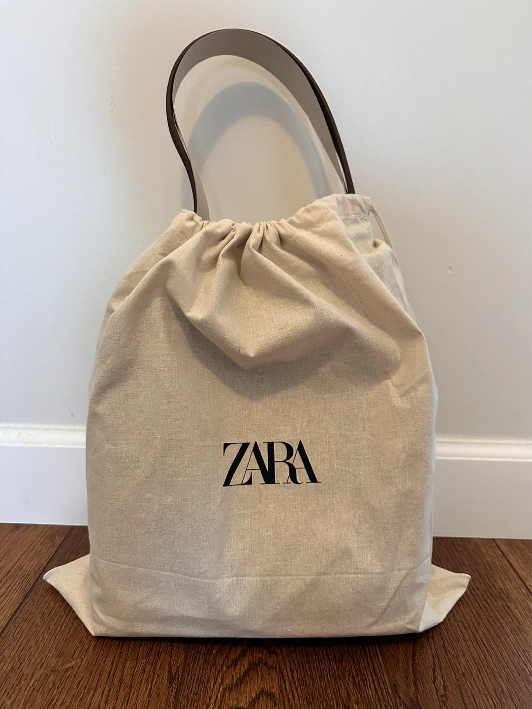 Zara Brown Leather Shoulder Bag