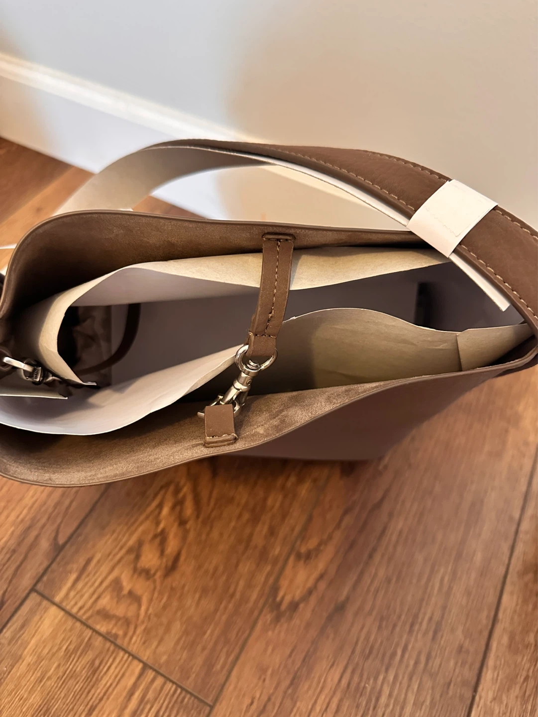 Zara Brown Leather Shoulder Bag - photo 3