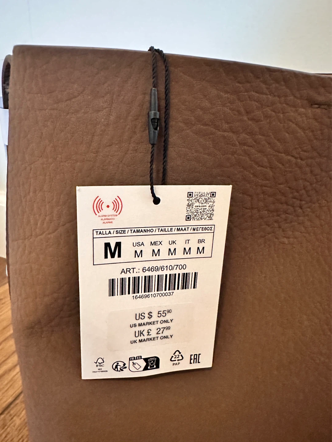 Zara Brown Leather Shoulder Bag - photo 4