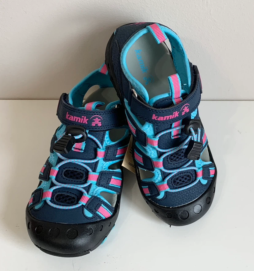 Kamik Kids Crab Sandals Size 1, 3, 4 Closed-Toe Water Sandal NEW