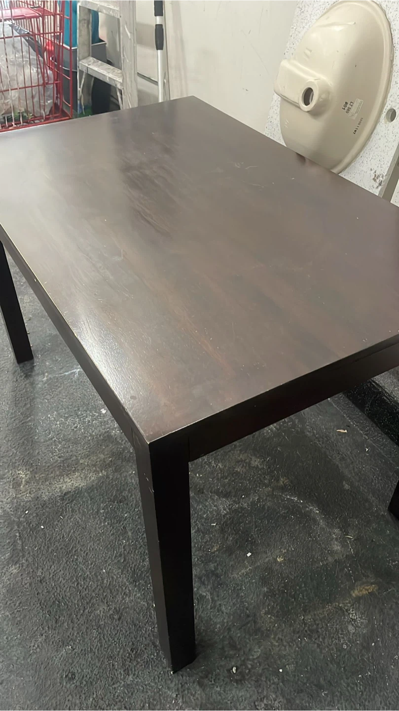 Free- Dark Brown Dining Table - photo 3