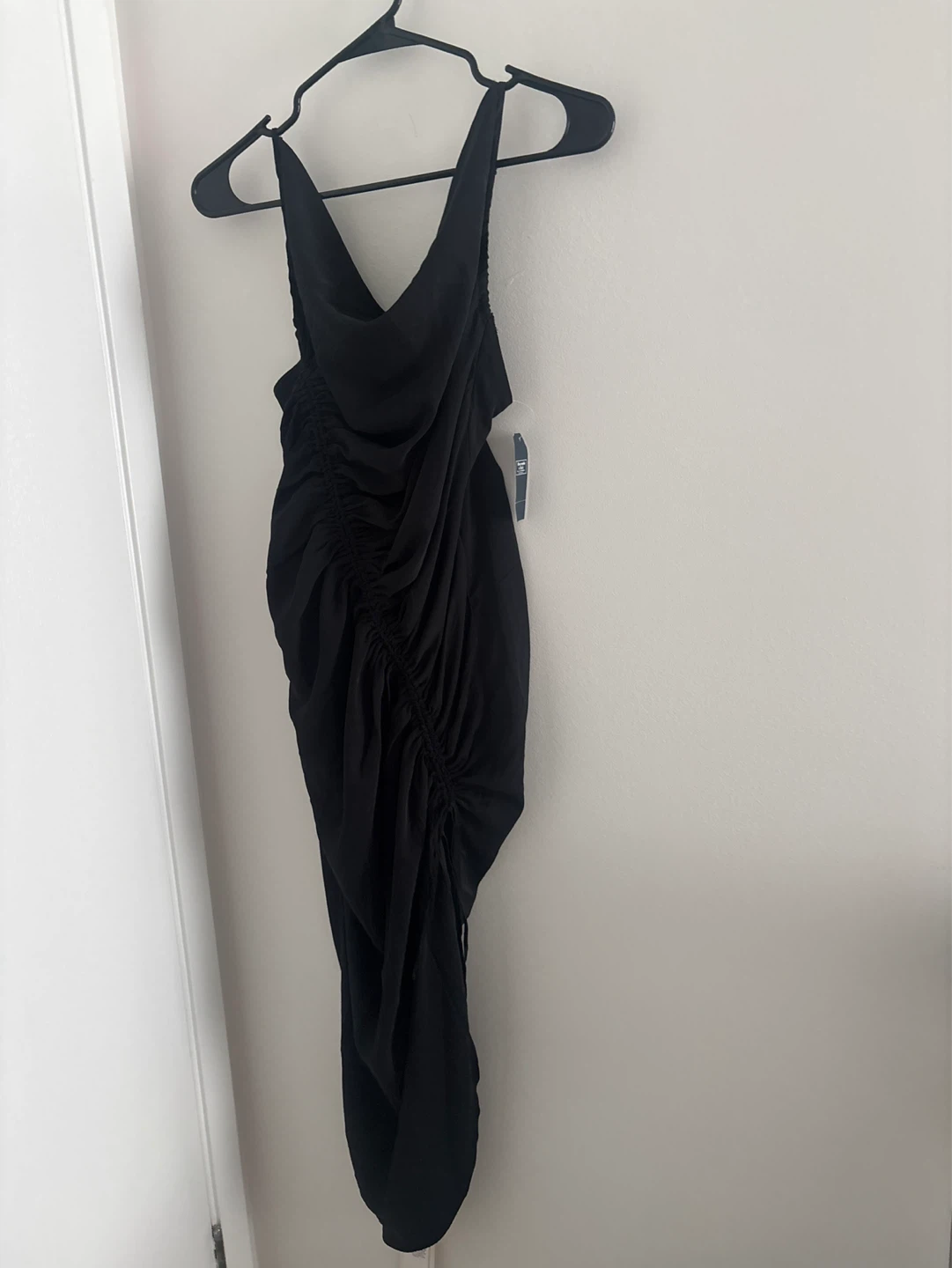 Abercrombie & Fitch Black Ruched Midi Dress - photo 2