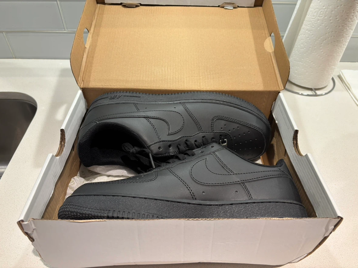 NIKE AIR FORCE 1 BLACK - photo 2