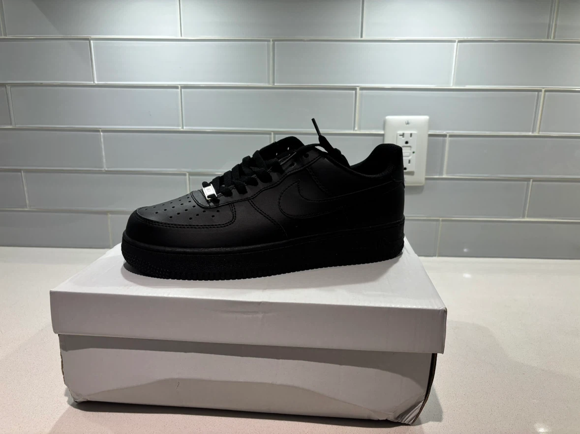 NIKE AIR FORCE 1 BLACK - photo 3