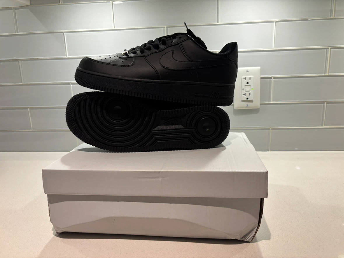 NIKE AIR FORCE 1 BLACK - photo 5
