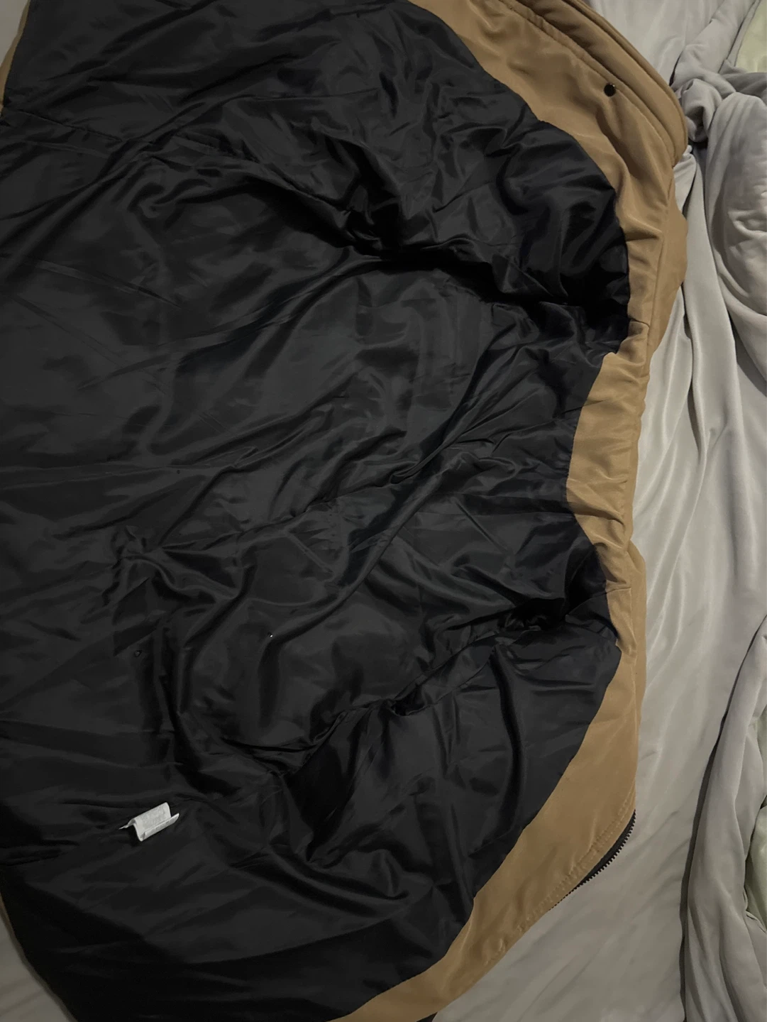 Men's Color Block and brown Puffer Jacket - photo 3