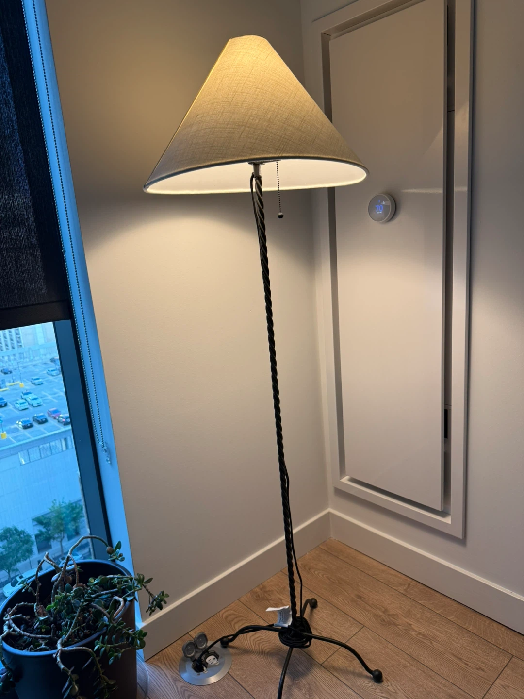 West Elm Twisted Metal Floor Lamp