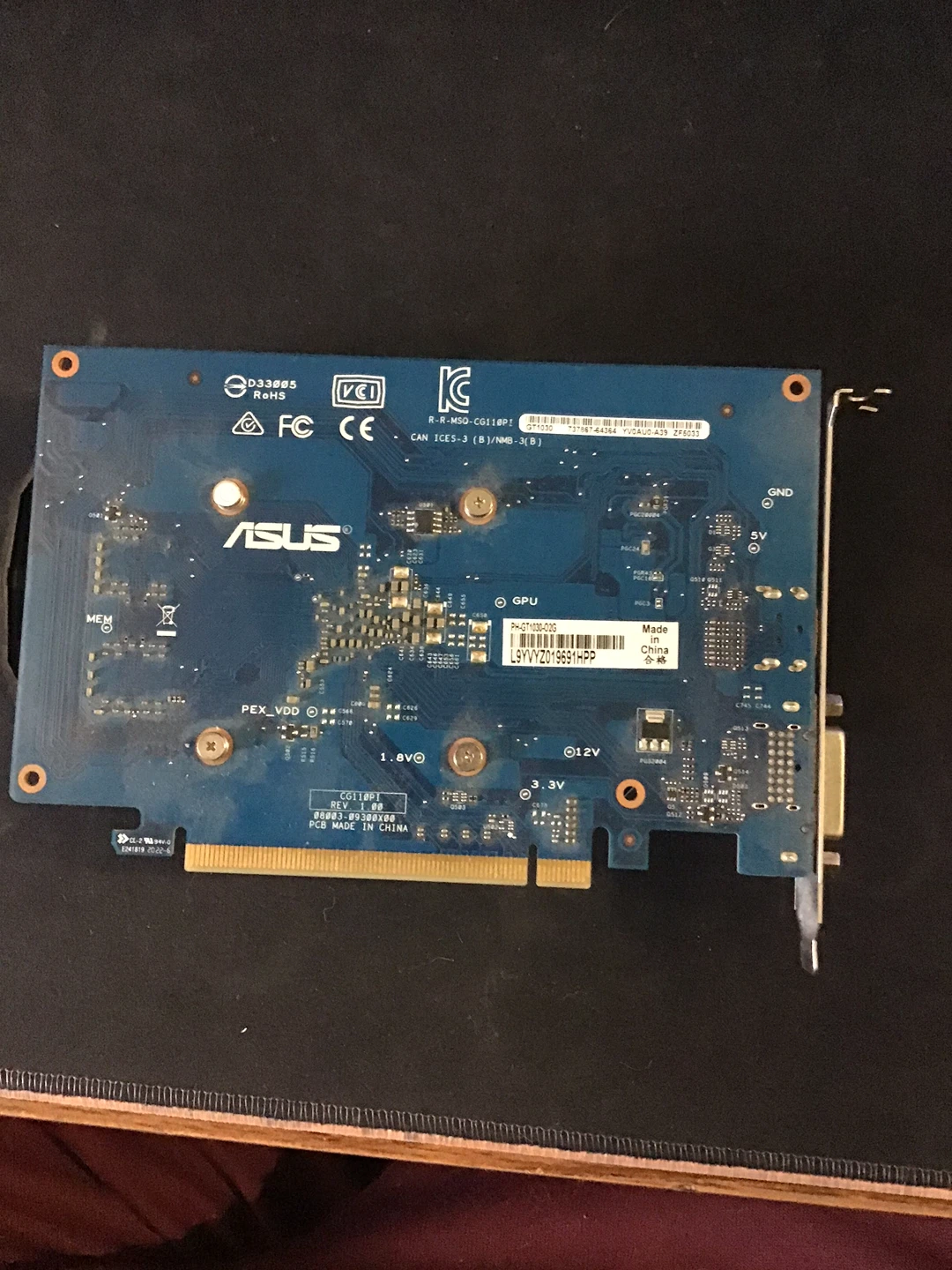 ASUS GT1030 Graphics Card