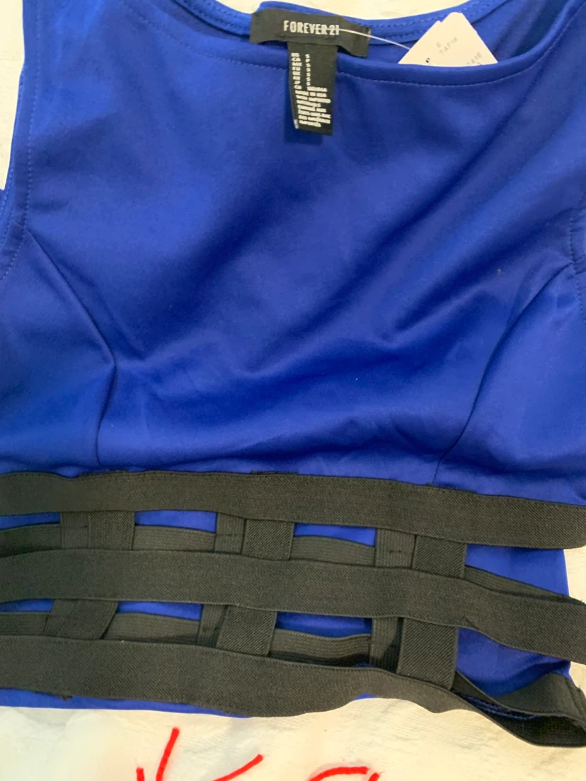 Royal Blue Embellished Peplum Top and another nice style - photo 2