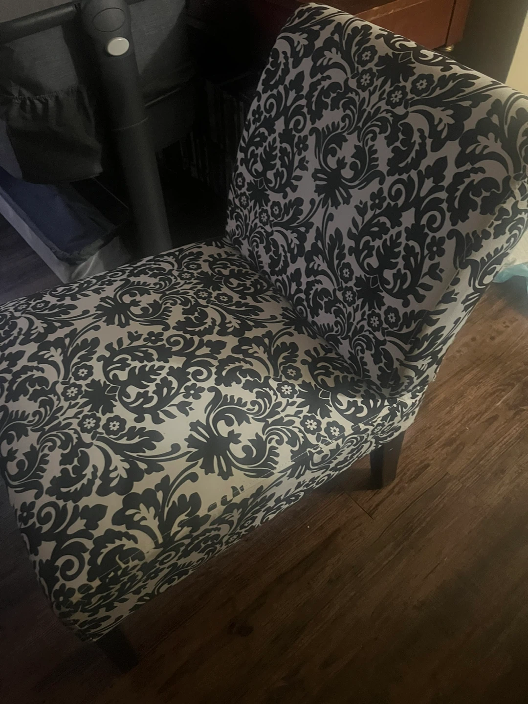 Accent Chair with Damask Pattern