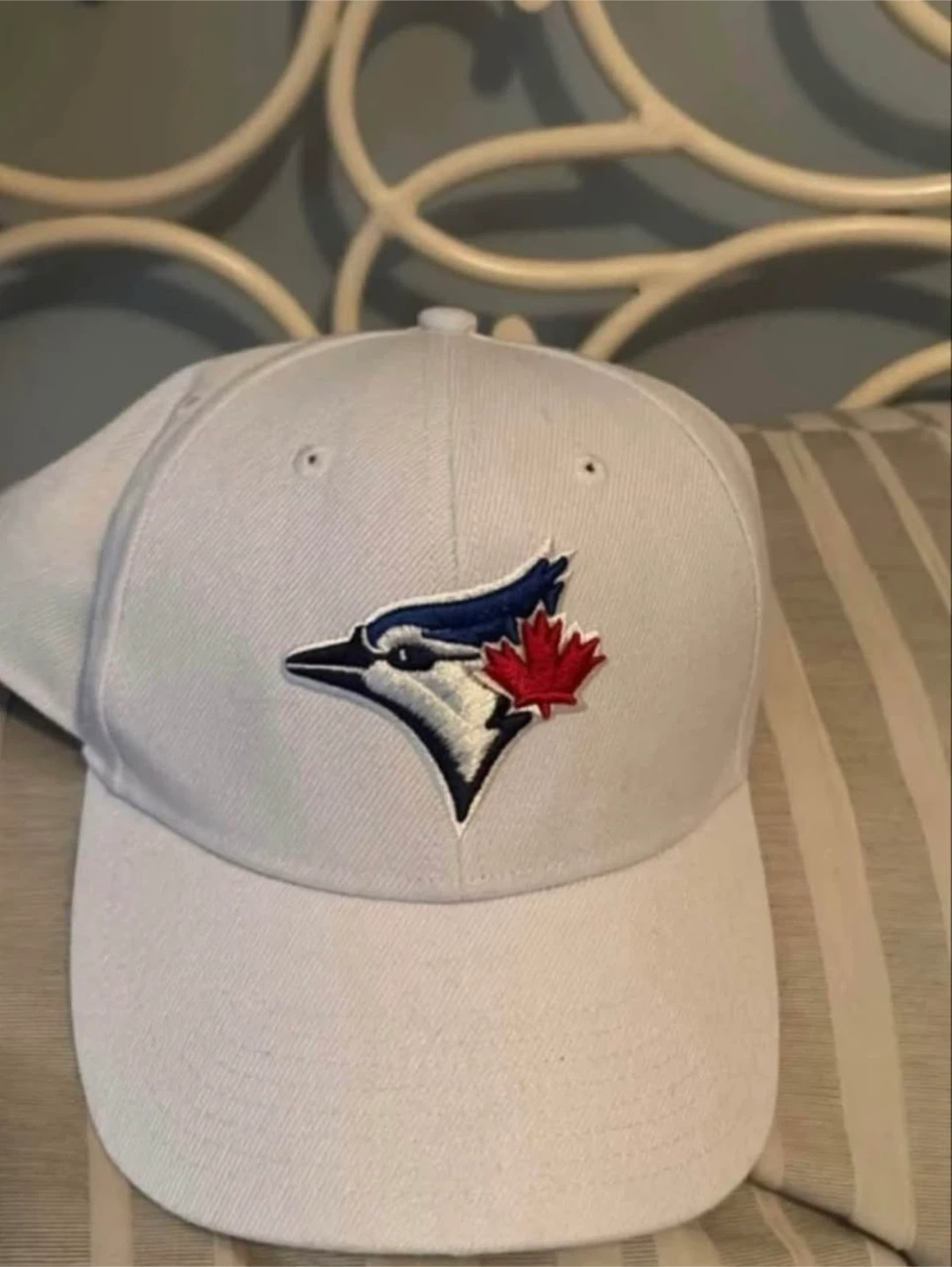 Toronto blue jays white hat adjustable