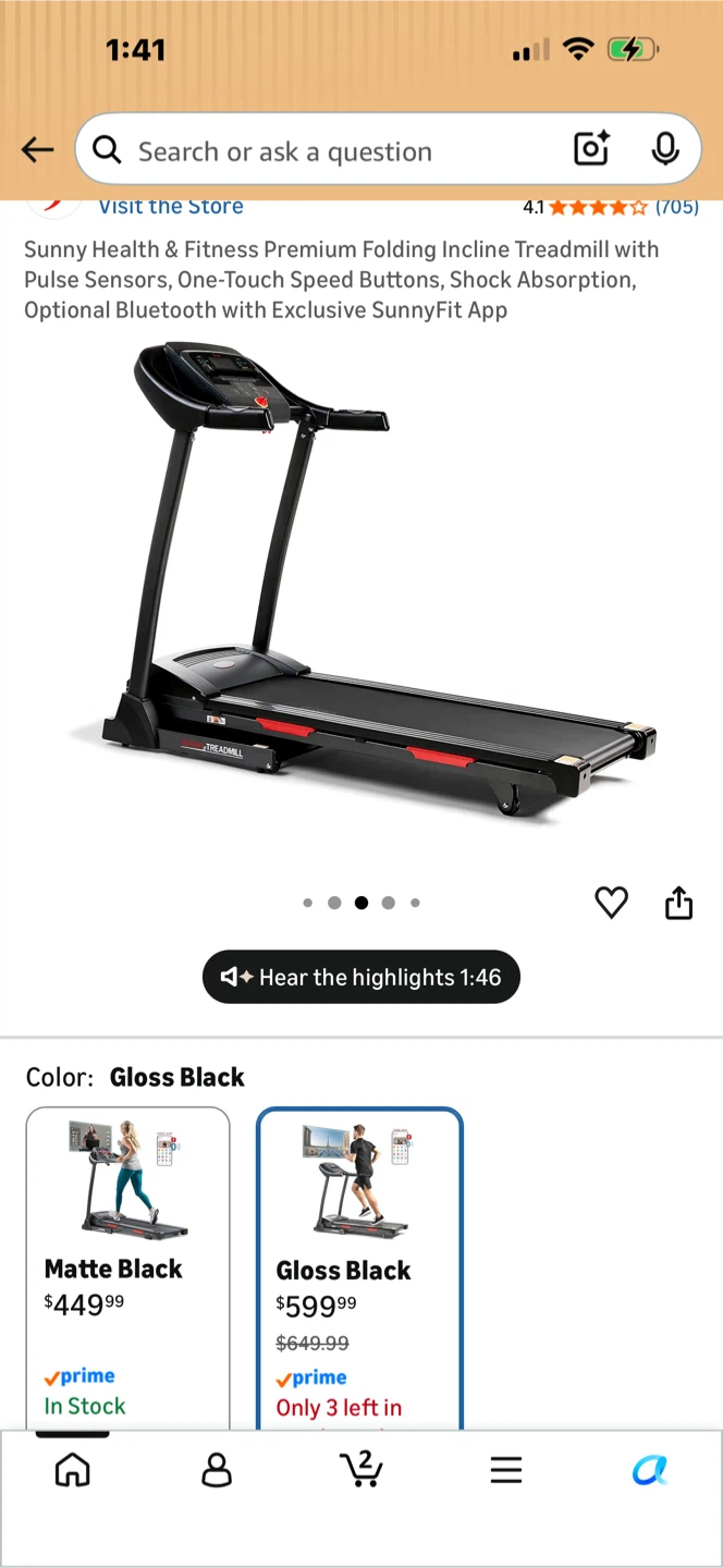 Sunny Health & Fitness Folding Treadmill - photo 5
