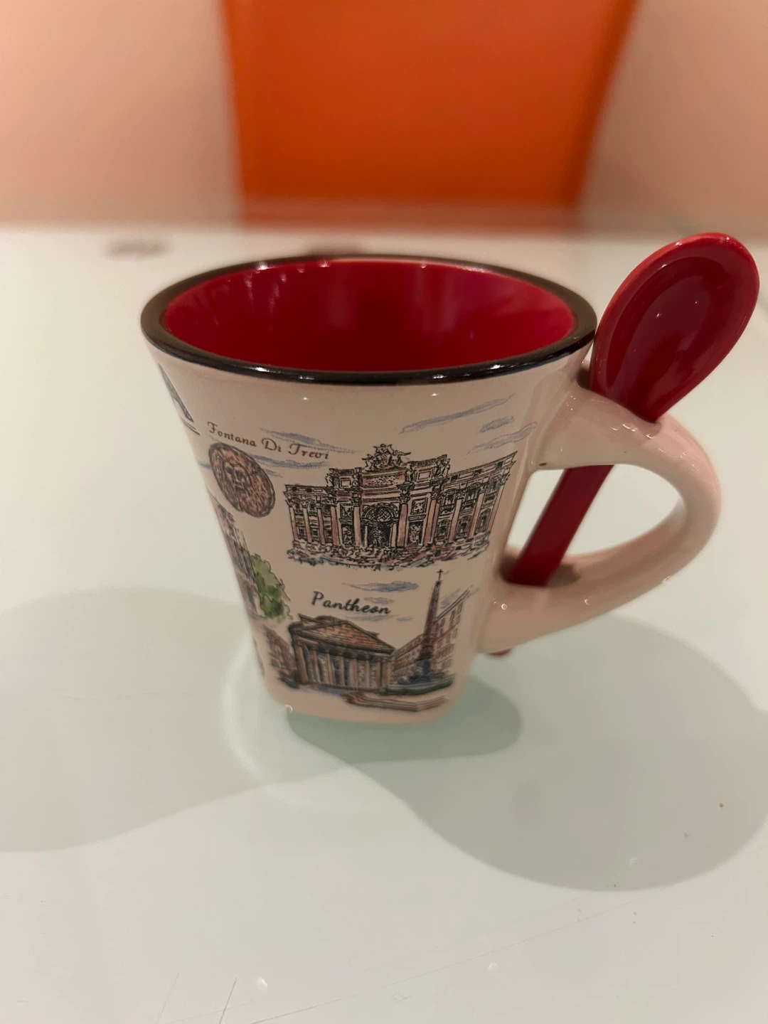 Espresso Cup with Spoon - Rome Landmarks