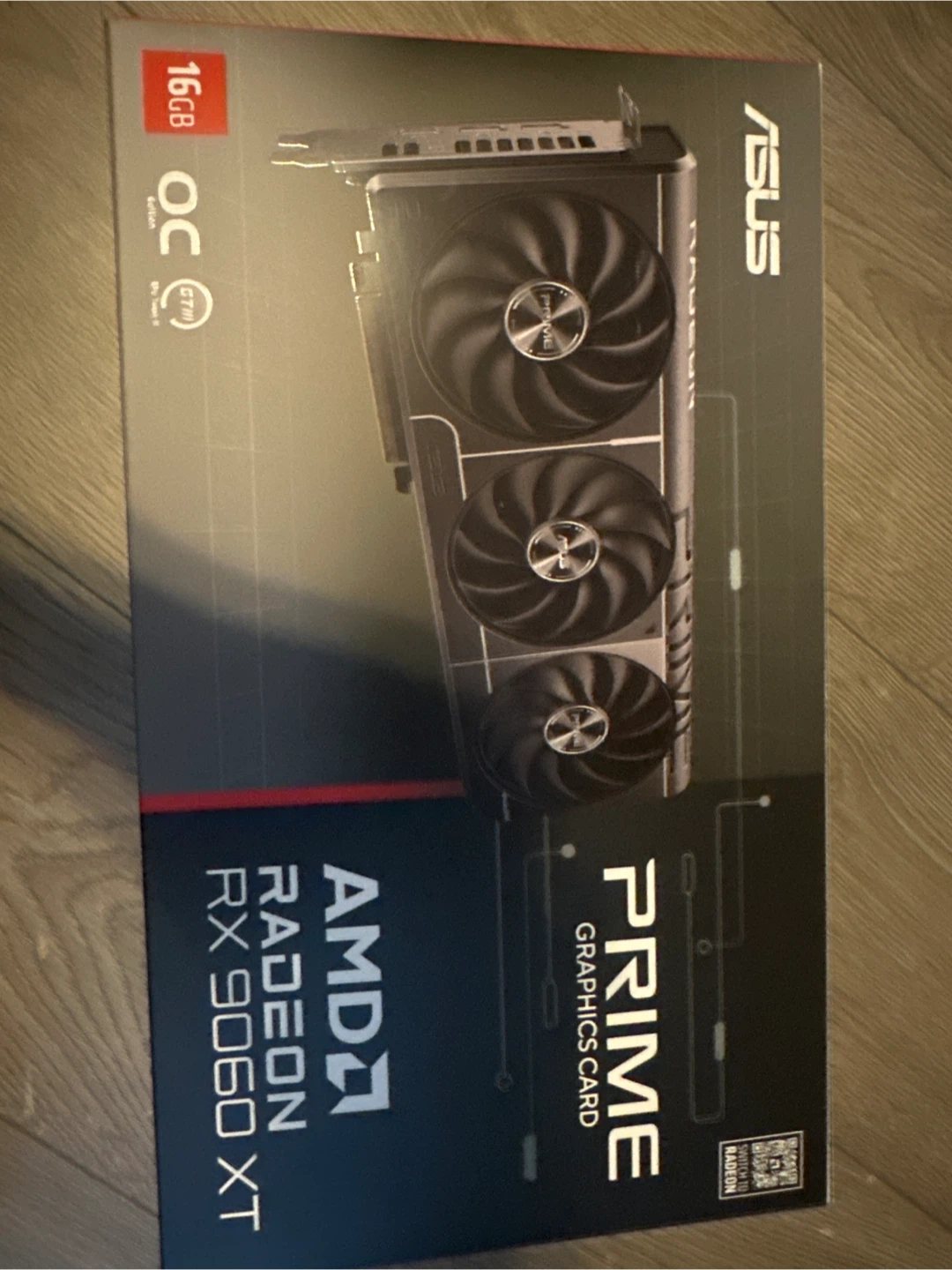 ASUS AMD Radeon RX 9060 XT PRIME Graphics Card 16GB
