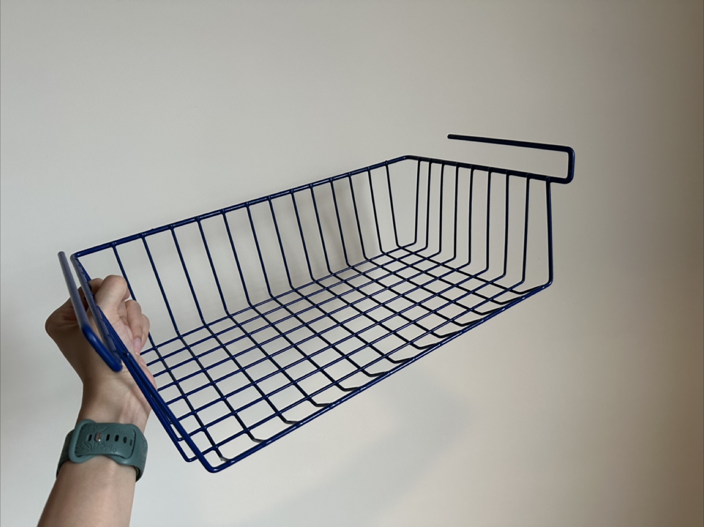 Blue Wire Storage Basket