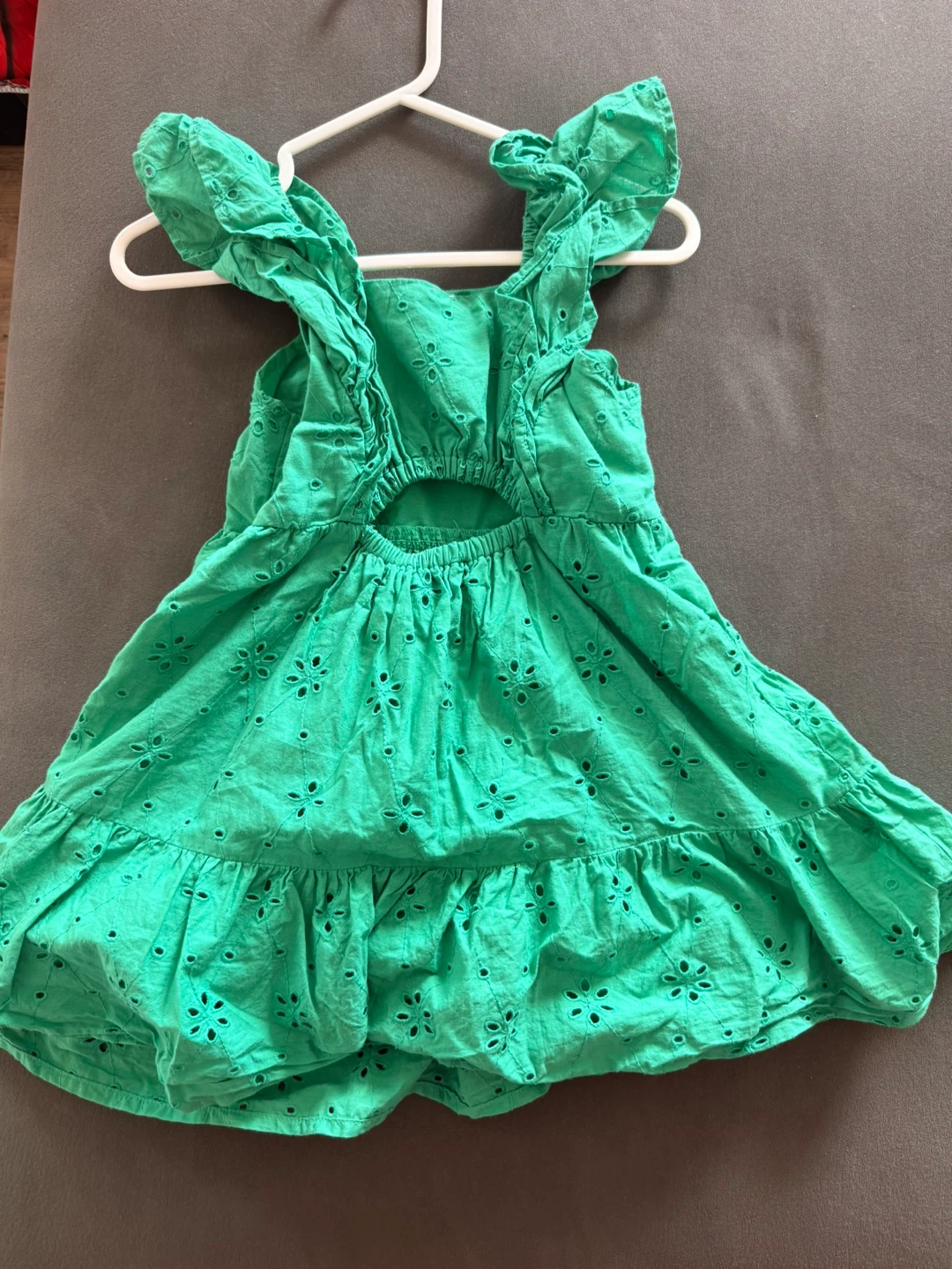 Green Eyelet Sundress