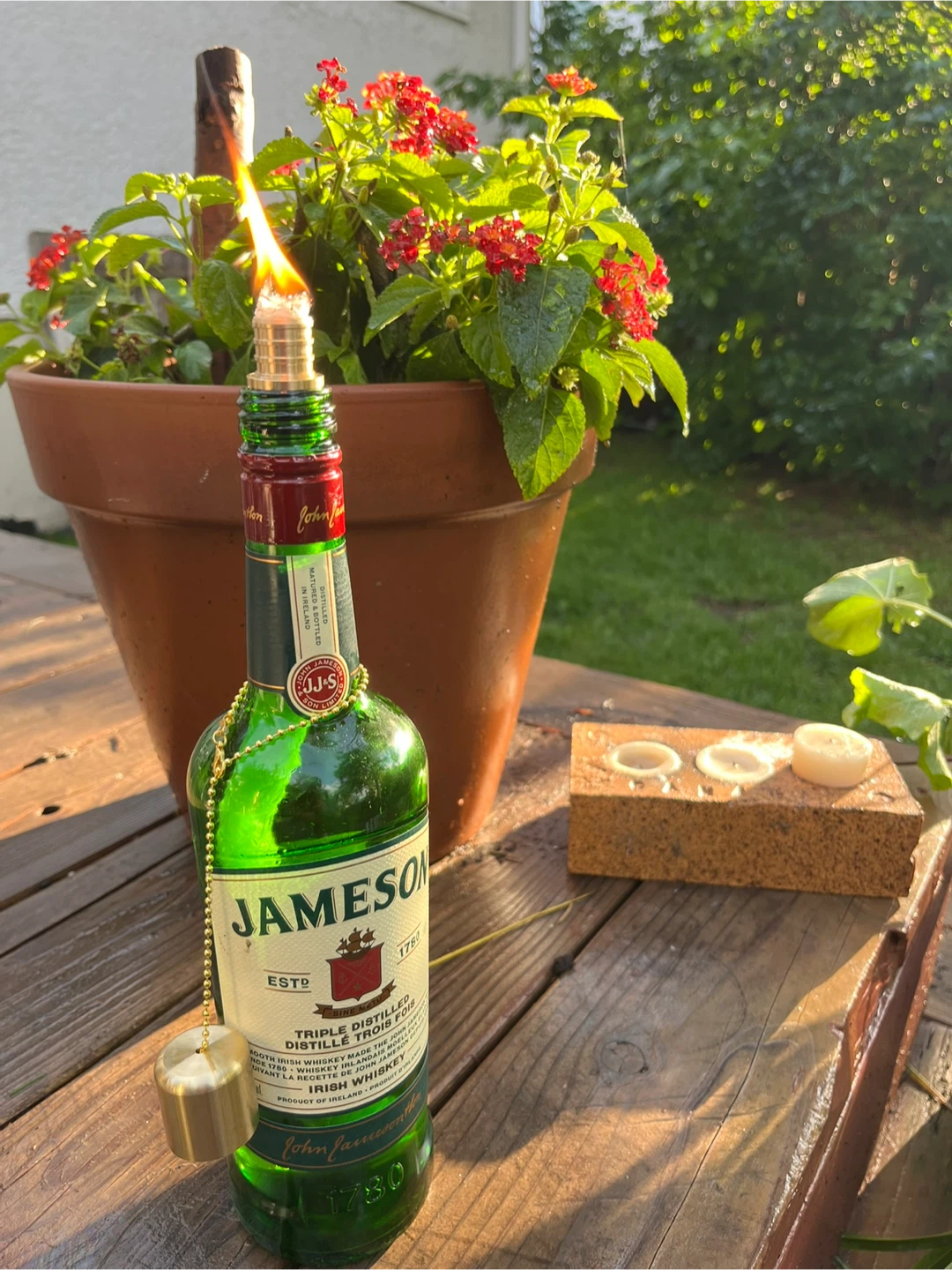 ⚽ Handmade Smirnoff No. 21 Vodka Bottle citronella - photo 4