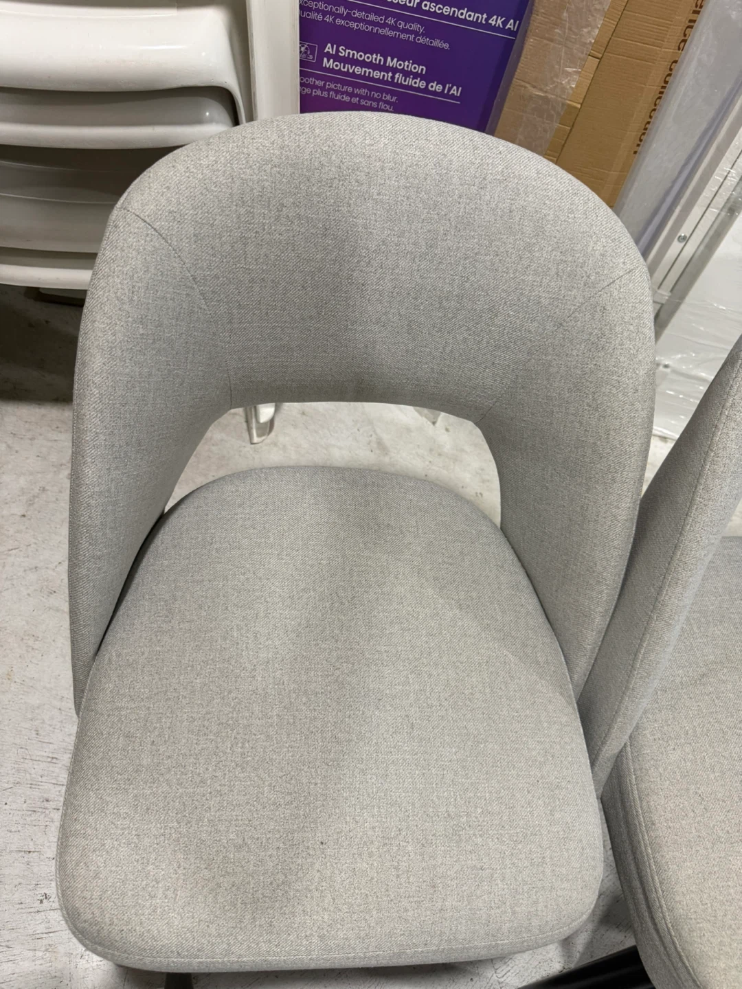 Gilman Creek Kobe Fabric Dining Chair - Grey (4-pack) - photo 2