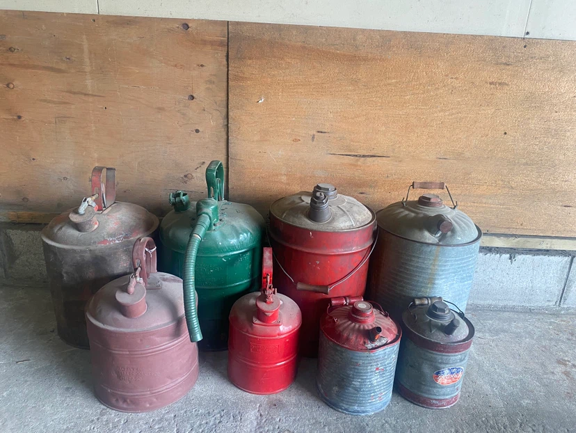 Vintage Antique Gas Can Collection