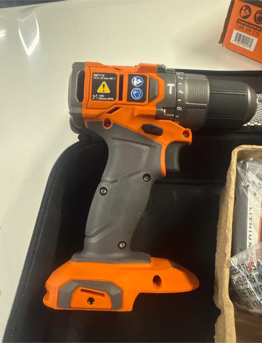 RIDGID 18V SubCompact Brushless 1/2 in. Hammer Drill/Driver Kit - photo 5