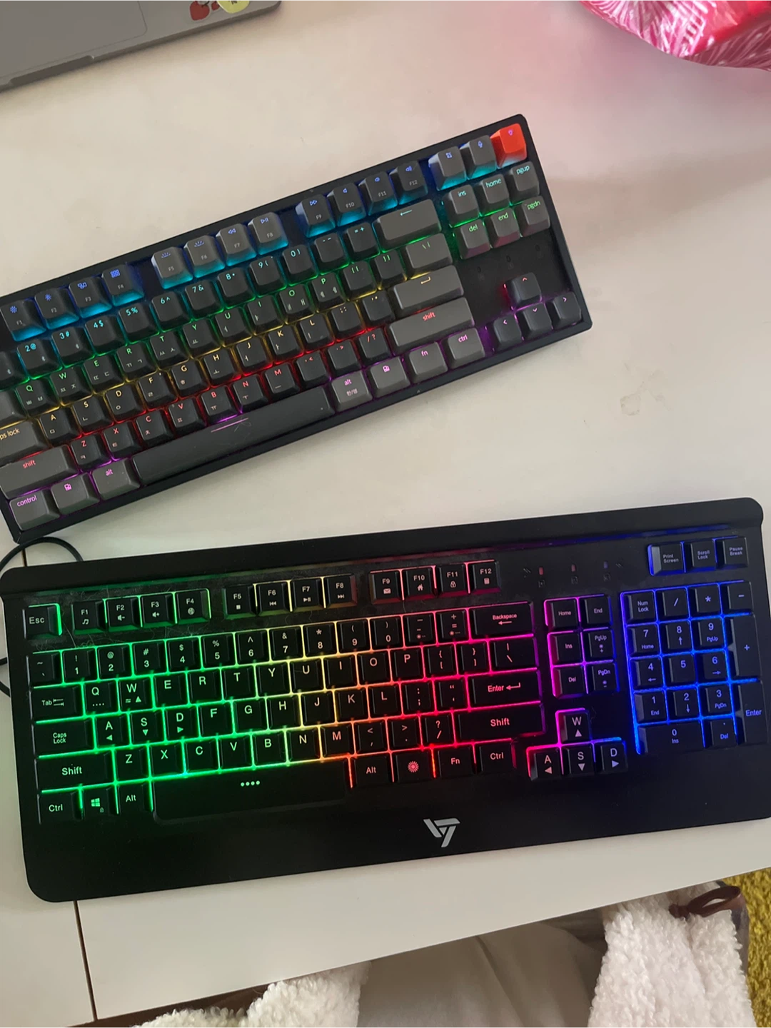 Keychron K8 Mechanical Keyboard and Viluxe Keyboard