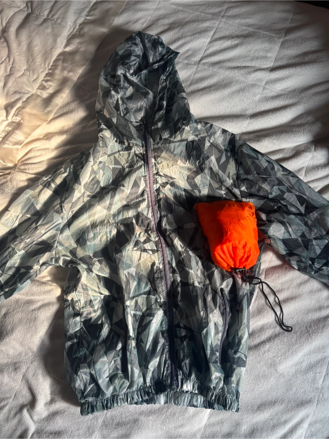 2 Lightweight Hooded Windbreaker Jacket