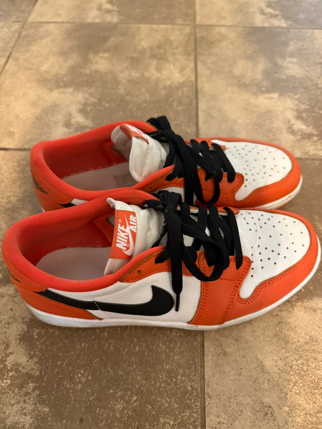 Nike Air Jordan 1 Low Orange White - photo 2