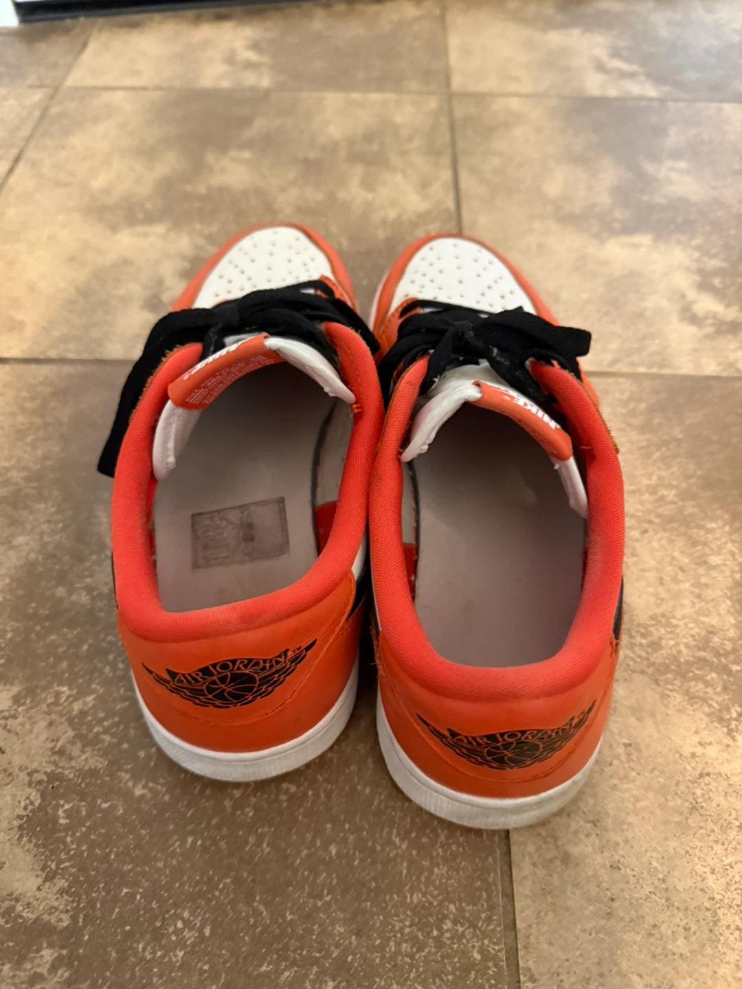 Nike Air Jordan 1 Low Orange White - photo 3