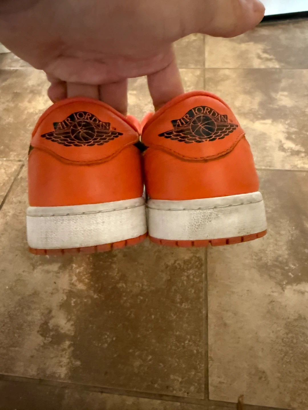 Nike Air Jordan 1 Low Orange White - photo 4